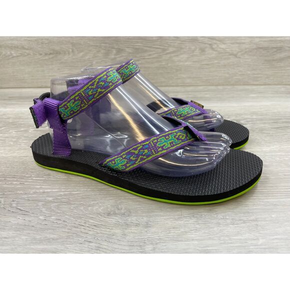 Teva Original Women's Sandal Sport Hiking Ankle Strap Footbed Fabric 10 Purple - Picture 1 of 10
